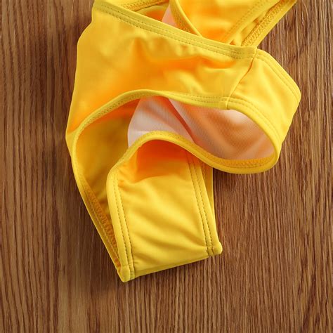 Meisje Bikini Set Een Schouder Flower Print T Vicedeal