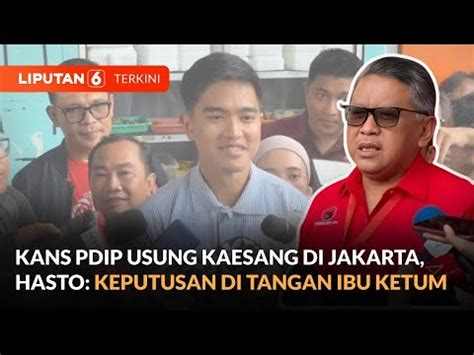 Puan Maharani Buka Peluang Pdip Usung Putra Jokowi Kaesang Di Jakarta