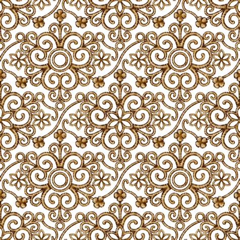 Gold Lacy Pattern Seamless By Yagellonica On Deviantart Ced