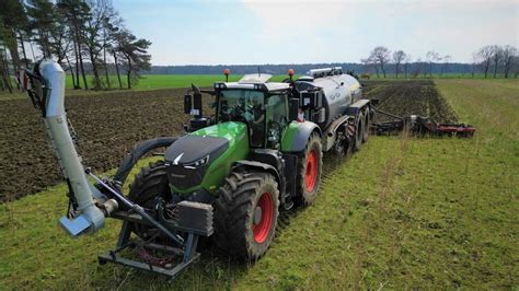 Gülle fahren 2023 Fendt 1050 mit Wienhoff Fass Mercedes und Volvo