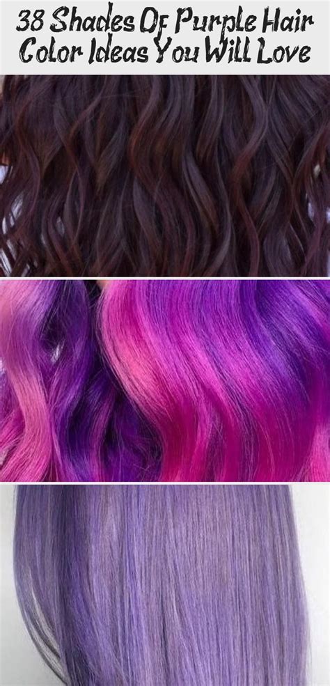 Purple Hair Color Chart