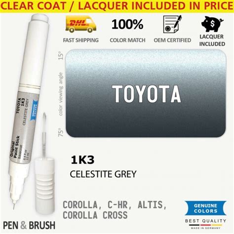 1k3 Touch Up Paint For Toyota Gray Corolla C Hr Altis Cross Celestite Grey Pen S For Sale Online