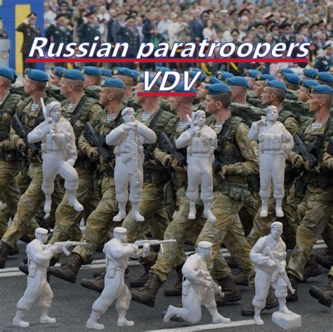 Free STL file Russian blue berets - VDV 1/100 (15mm), 1/72, 1/56 (28mm ...