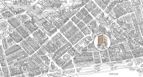 Birds Eye View Illustrated Maps Of London On Behance Illustrated Map