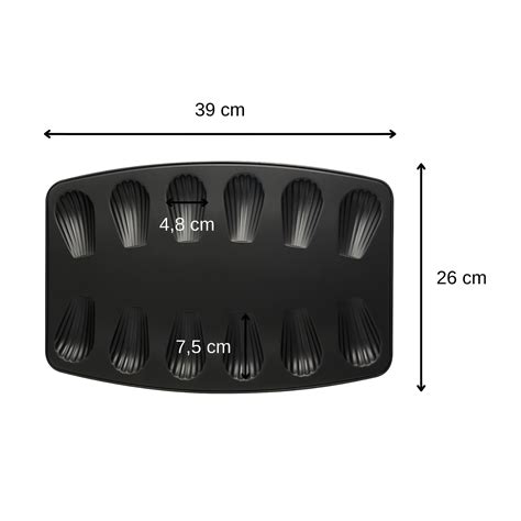 Lot de 2 moules à madeleines 12 empreintes Zenker Spécial Countries