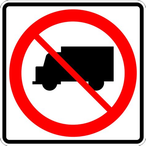 R5 2 No Trucks Symbol Time Signs Manufacturing