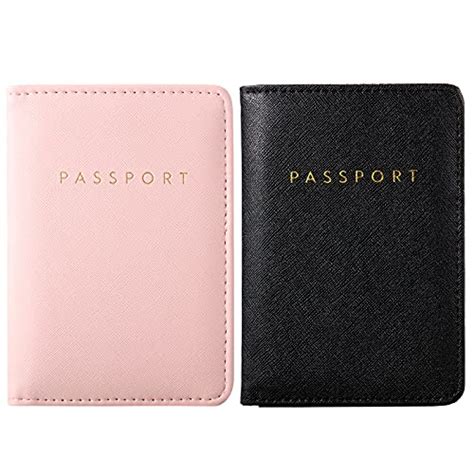 2 Pieces Bridal Passport Covers Holder Travel Wallet Passport Case