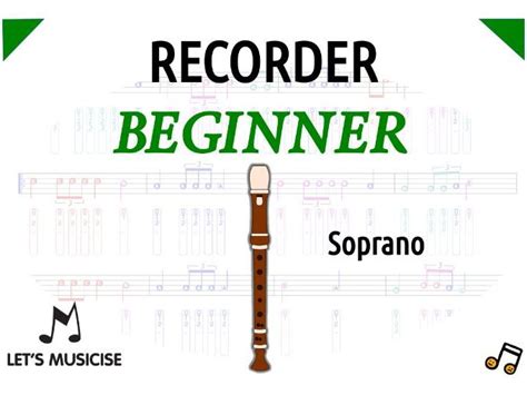 Recorder Beginner Method W Diagramsfingering Charts For Soprano Recorder Teaching Resources