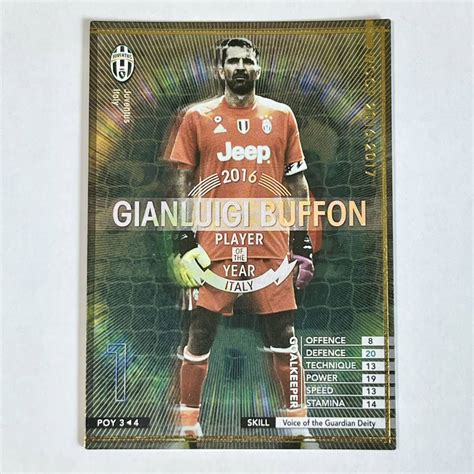 【やや傷や汚れあり】♪♪wccf 16 17 Poy ジャンルイジ・ブッフォン Gianluigi Buffon Juventus ♪三点落札