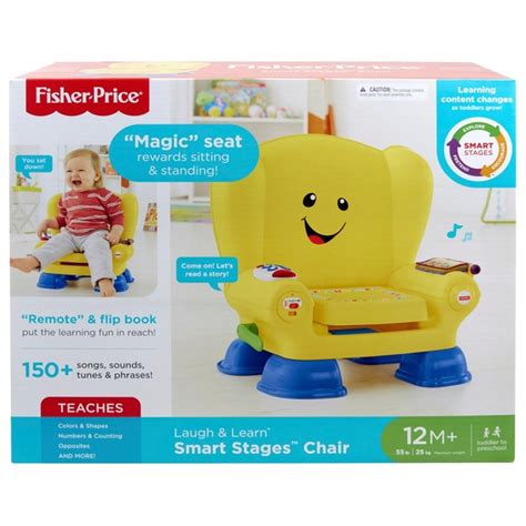 Fisher Price Laugh Learn Smart Stages Chair Electronic Learning Toy For