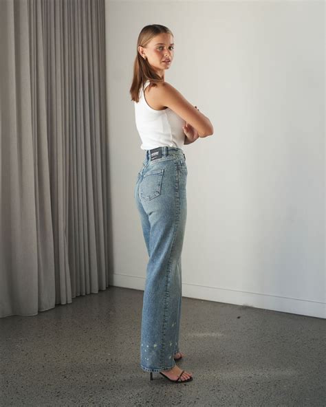 Echo Straight Jeans - Bay Sky Dirty | Dr Denim Jeans Australia – Dr