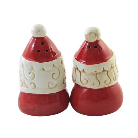 Tabletop Mr Mrs Claus Salt And Pepper Dolomite Christmas Johanna