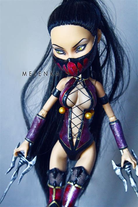 Mortal Kombat Mileena By Melenka Bjd Doll Ooak Art Doll Ooak Dolls