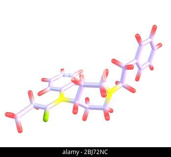 Fentanyl fentanil Opioidanalgetikum Droge Molekül Stilisierte