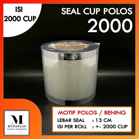 Jual Seal Cup Plastik Lid Sealer Polos Tutup Gelas Plastik Roll Isi