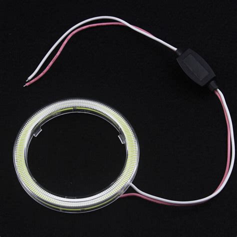 Pcs Mm Car Cob Led Angel Eyes Halo Ring Fog