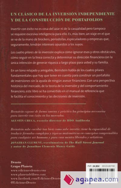 LOS CUATRO PILARES DE LA INVERSION WILLIAM BERNSTEIN 9788423425754