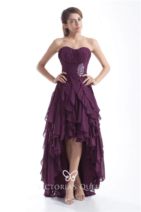 Purple High Low Dresses Dresses Images 2022