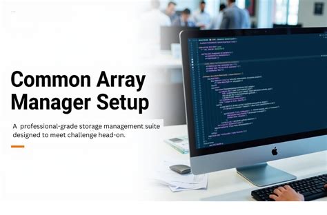 Common Array Manager for Efficient Storage Management