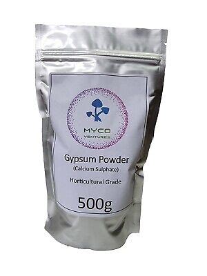 Gypsum Powder Calcium Sulphate For Mushroom Substrate Grain Spawn