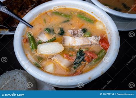 Popular Traditional Filipino Soup Pork Sinigang Stock Image Image Of