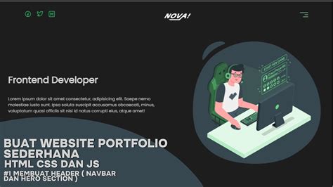 Membuat Portfolio Sederhana Menggunakan Html Css Dan Js Part