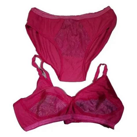 Plain Pink Hosiery Lingerie Set Size Medium At Rs 780set In New Delhi Id 25153860762