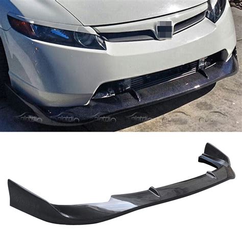 Hc Style Carbon Front Bumper Lip Winglet Splitters Chin Spoiler For