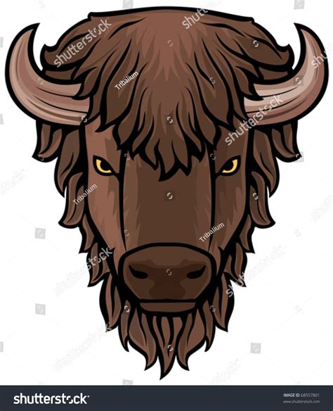 Buffalo Head Stock Vector 68557801 Shutterstock