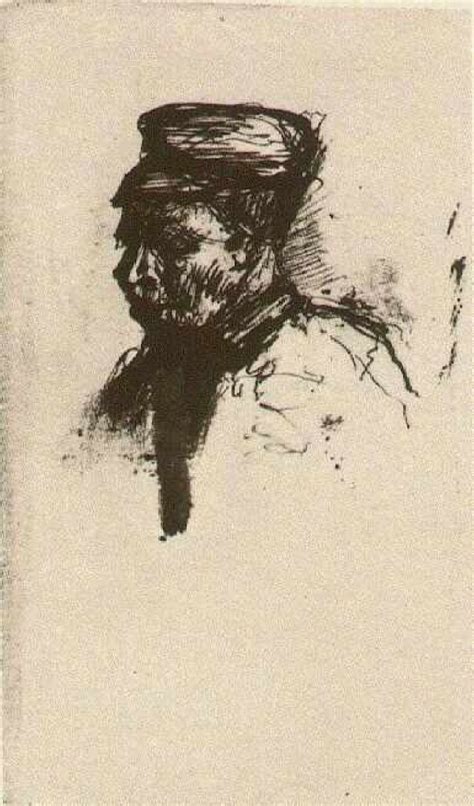 Head Of A Peasant With Cap By Vincent Van Gogh Artchive