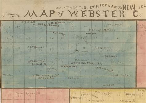 Webster County Missouri 1878 Old Wall Map With Homeowner Etsy Nederland