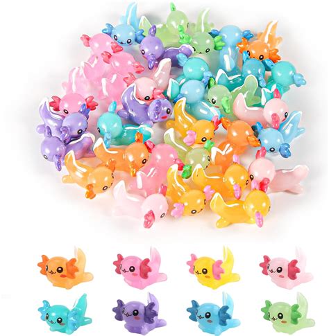 Amazon Pcs Mini Axolotl Figures Mini Resin Axolotl Miniature