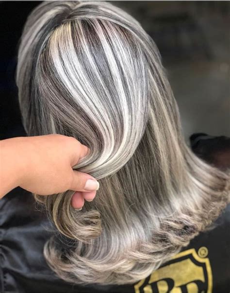 Frosted Hair Color For Dark Hair With Gray Warehouse Of Ideas