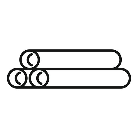 Metal Pipes Icon Outline Style Vector Art At Vecteezy