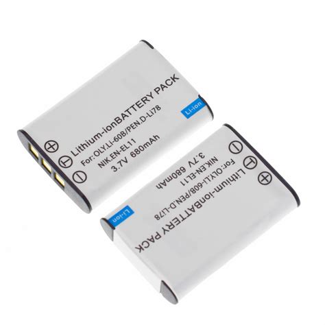 2X Replacement Battery For Olympus Li 60B LI60B Olympus CAMEDIA FE 370