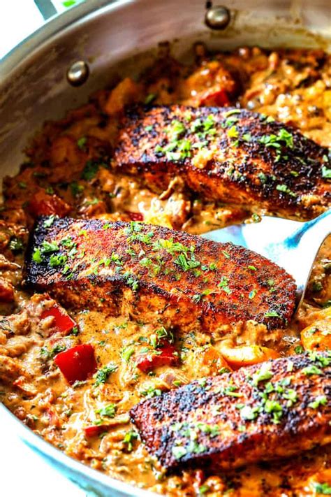 Blackened Salmon In Creamy Cajun Sauce Artofit