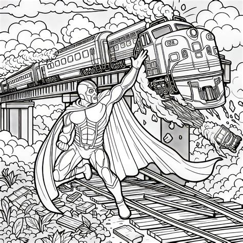 Superhero Coloring Sheets