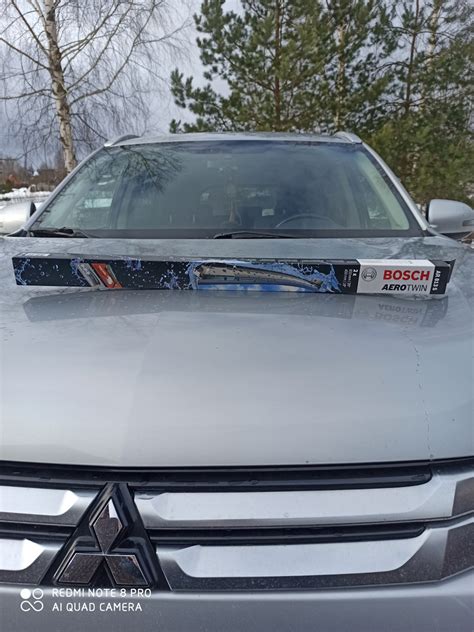 Щётки стеклоочистителя. — Mitsubishi Outlander (3G), 2 л, 2014 года ...