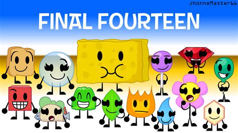 The Final 14 of BFB! (REMAKE) by JhonneMaster66 on DeviantArt