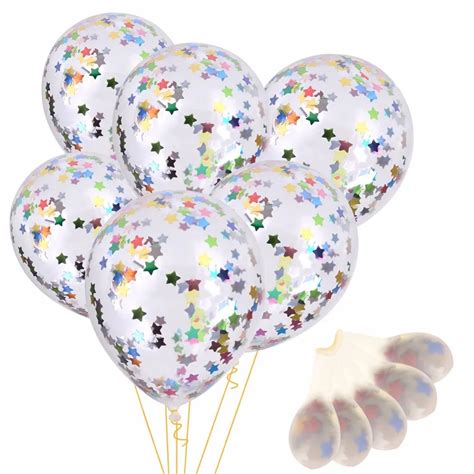 Aliexpress Buy Confetti Balloons Pcs Set Inch Transparent