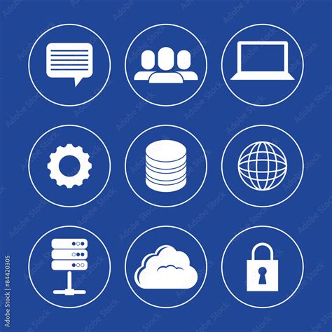 Database design, vector illustration. Stock Vector | Adobe Stock