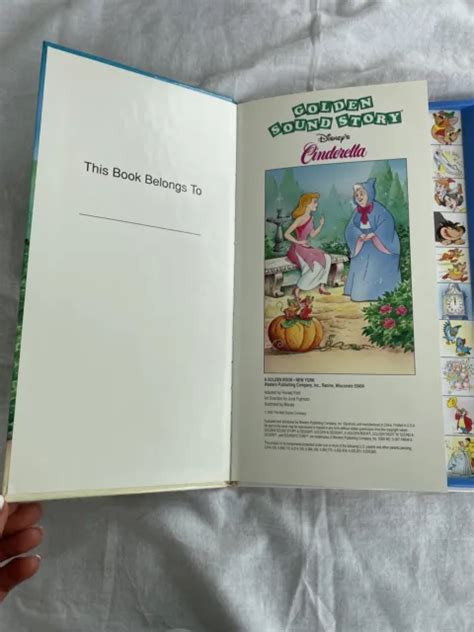 Golden Sound Story Disneys Cinderella Electronjc Storybook Works