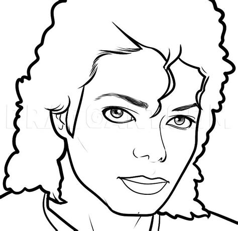 How To Draw Michael Jackson Easy, Drawing, Step by Step, by Dawn ...