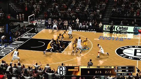 Lakers Vs Nets Nba 2k13 Gameplay Youtube