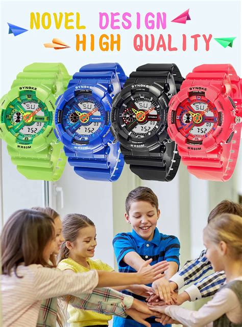 Children Watches For Kids Led Digital Wrist Sports Stop Watch Boys