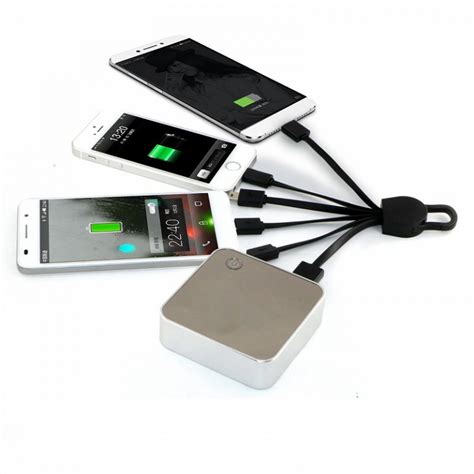 Multi Device Charging Cable 5 in 1 Charger Cable with Keyring for Phones