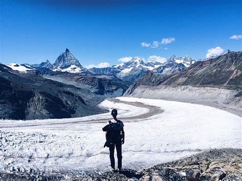 Aussicht Auf Den Monte Rosa Gletscher Fotos Hikr Org