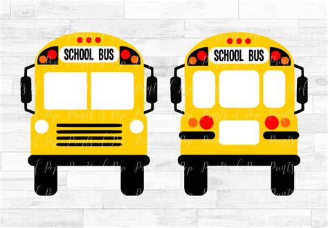 School Bus Front and Back Graphic by PrintsOfPop · Creative Fabrica