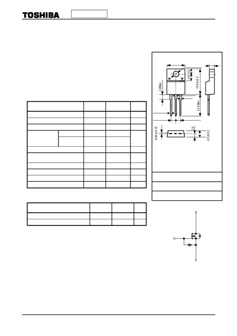 K3563 Datasheet 1 3 Pages TOSHIBA TOSHIBA Field Effect Transistor