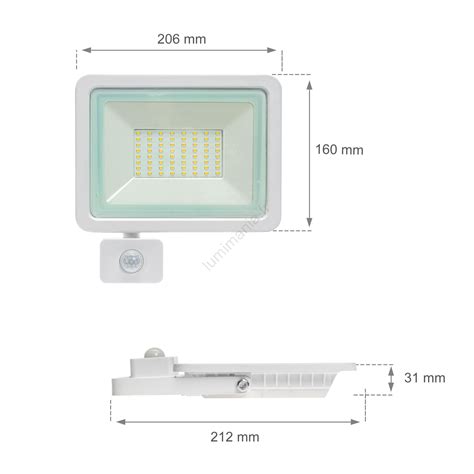 Projecteur d extérieur avec détecteur NOCTIS LUX 2 LED 50W 230V 3000K